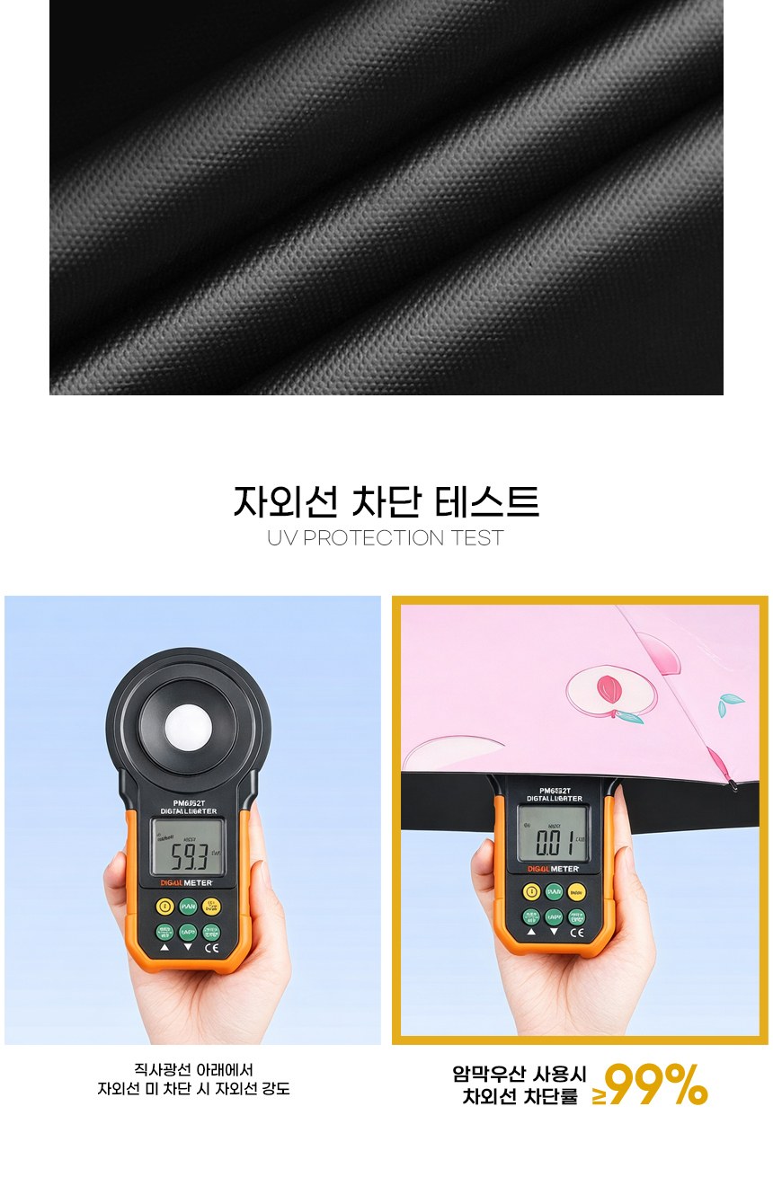 패션 과일 3단 우산 자동 양우산 미니우산 미니양산 암막우산 자외선차단 인쇄가능 상세 이미지