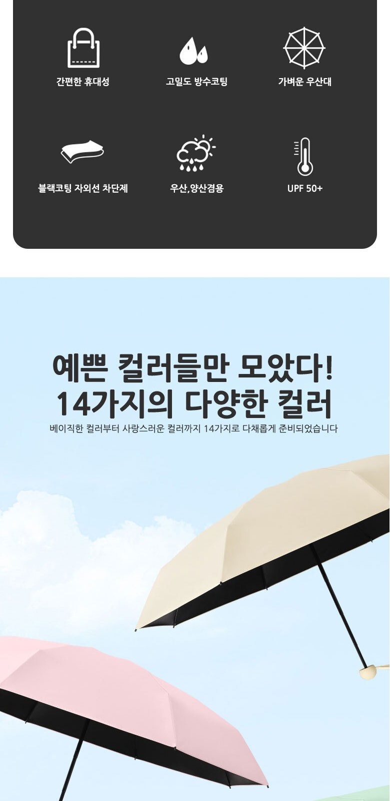 U011 캡슐 케이스 5단 미니 접이식 우산가벼운 5단 미니우산 캡슐 케이스 접이식 우산 인쇄 답례품 상세 이미지