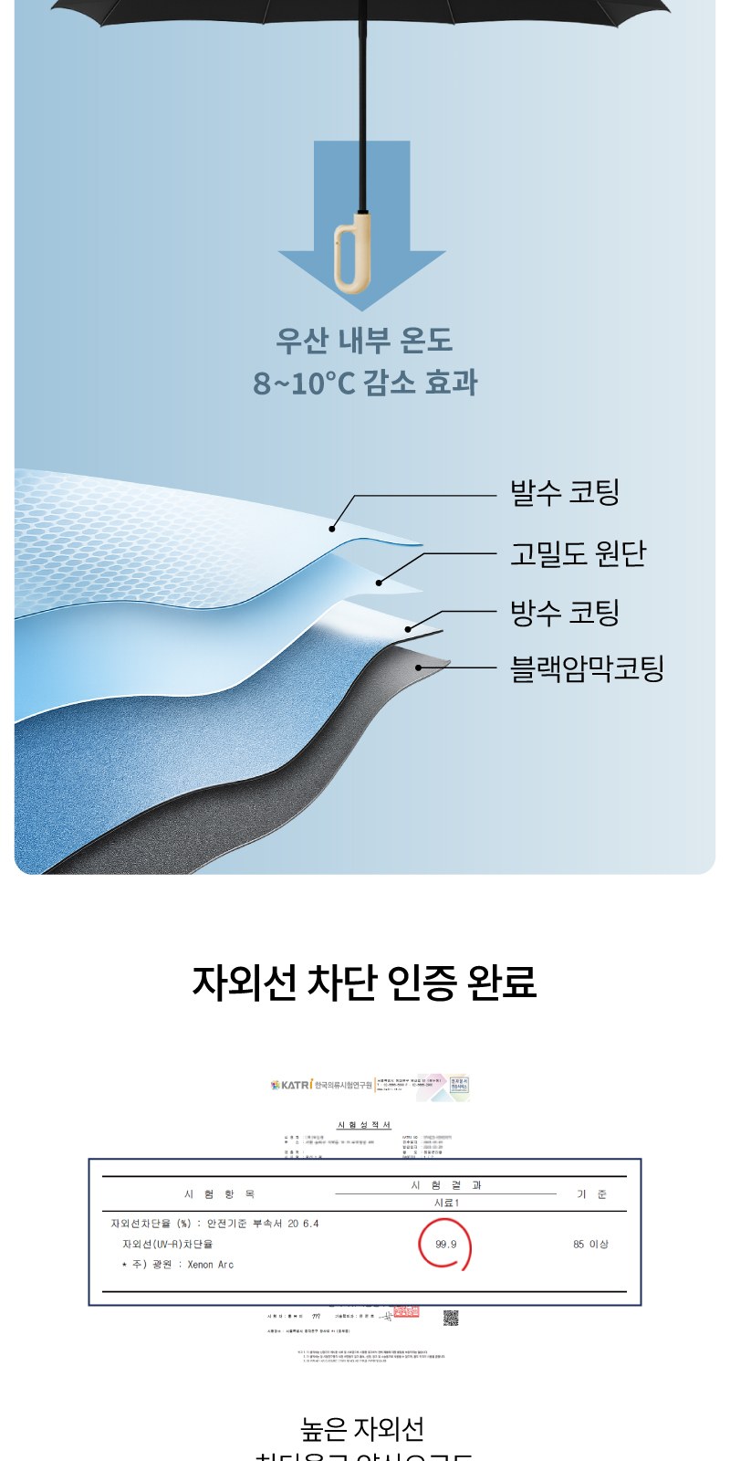 골든베어3단암막클립완전자동 상세 이미지