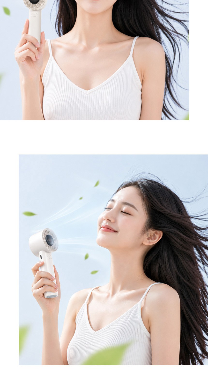 삼색삼단(암막) 우양산 +손선풍기세트 [H48] 상세 이미지