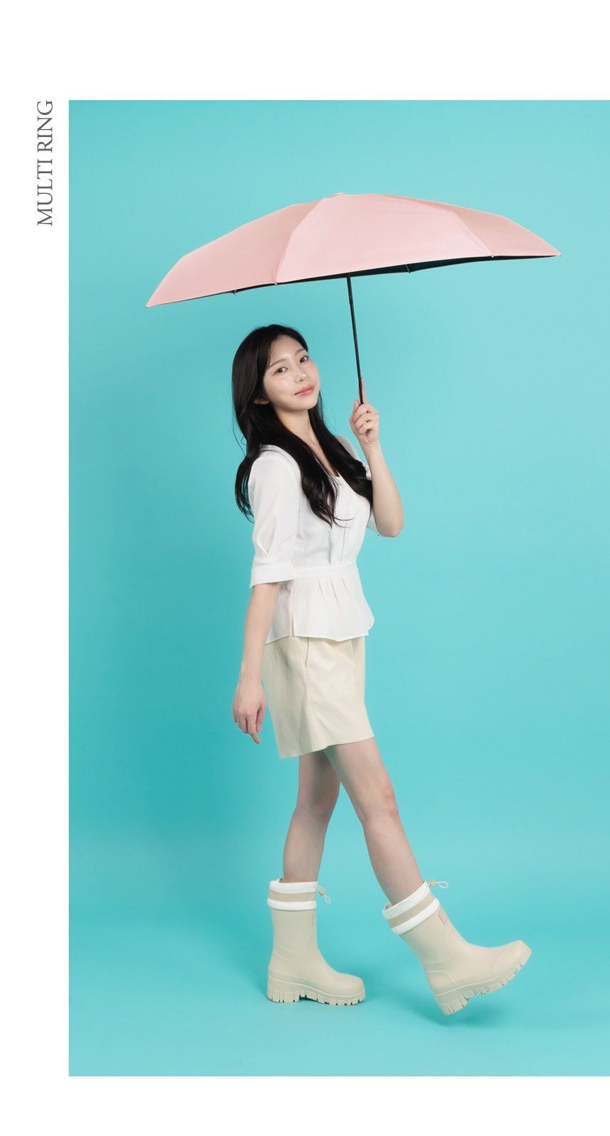 듀홈 멀티고리 5단 초경량 미니 우양산 암막 양우산 선물세트 답례품+송월타올 아날도바시니 이로나 상세 이미지