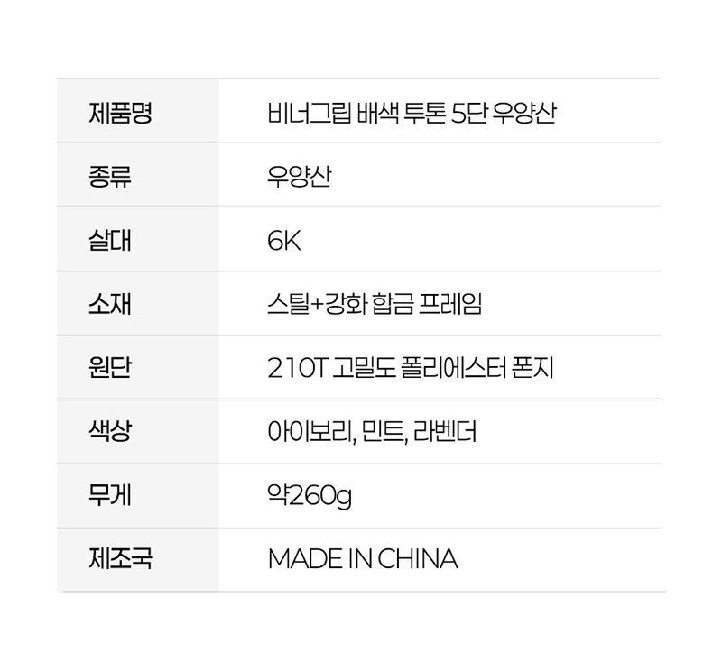 레스쁘리 고급 디퓨저세트 A (디퓨저 BASIC 120ml+비너그립 우양산) 상세 이미지