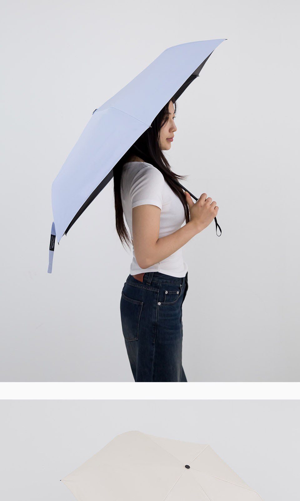 크로커다일 안전3단전자동슬림암막우양산 상세 이미지