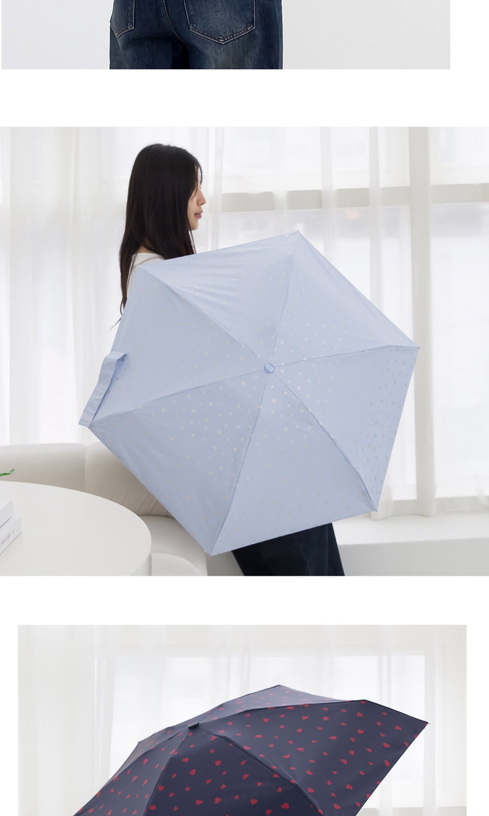 크로커다일 5단 러블리 크로스백암막코팅 상세 이미지