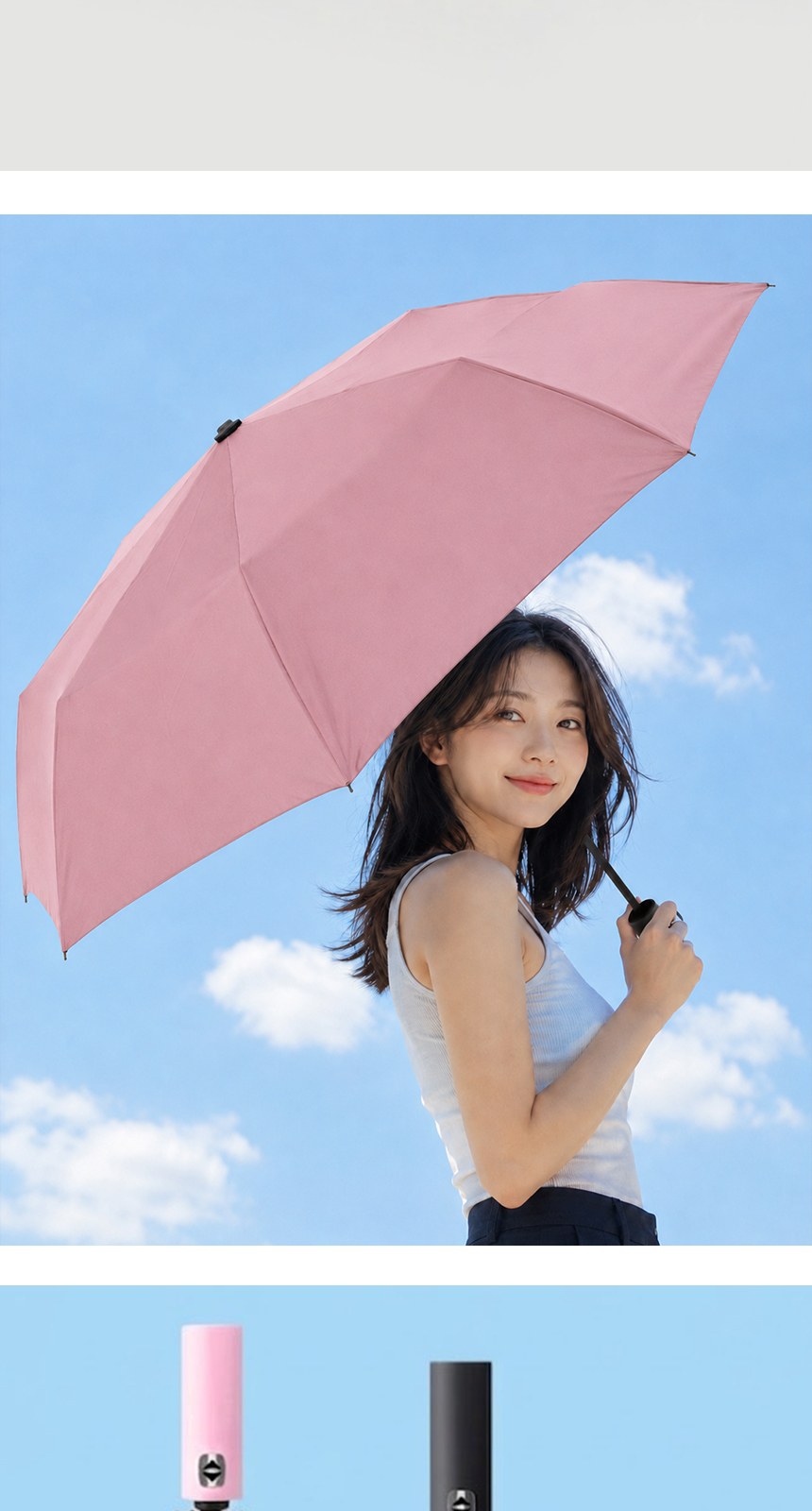 [굿즈 골드넬]그란제 UV차단 암막 3단 자동 양우산 상세 이미지