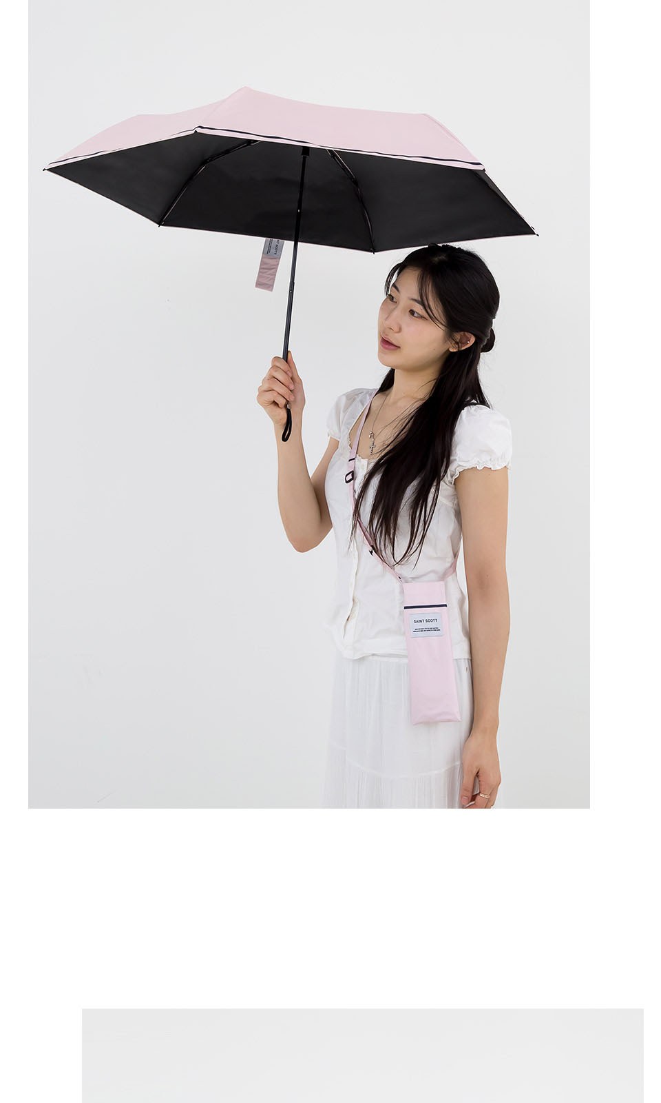세인트스코트 줄무늬 크로백 슬림암막우양산 상세 이미지